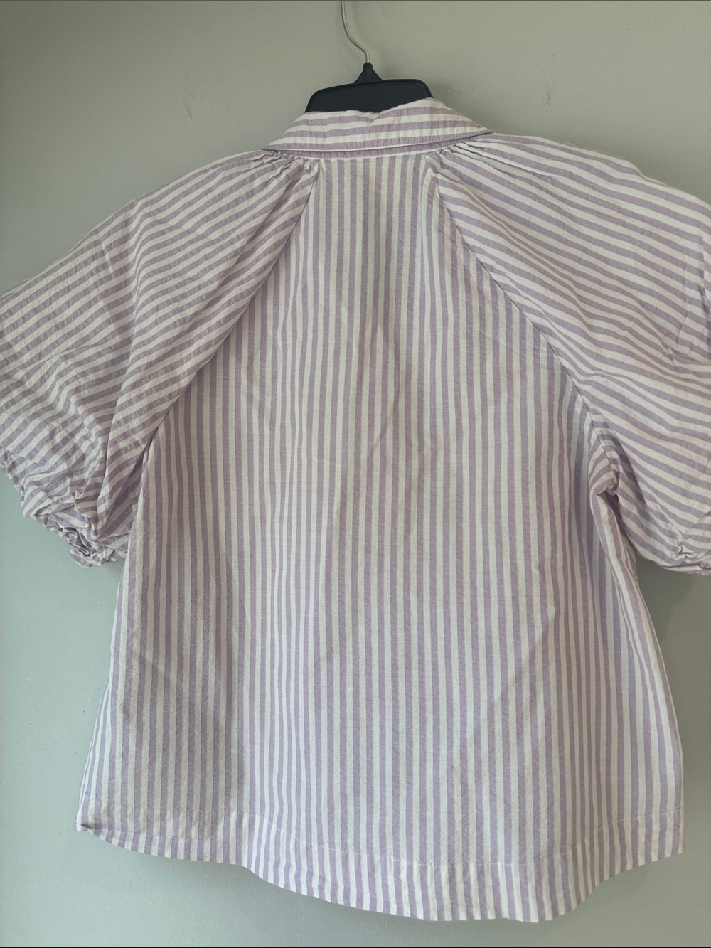 Maeve by Anthropologie The Zooey Bubble Sleeve Button Front Blouse - Picture 7 of 8